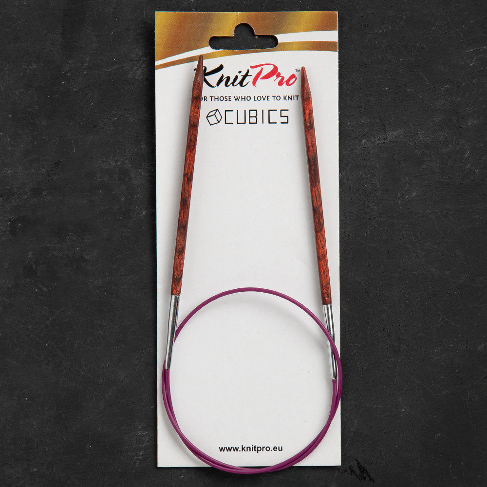 Knitpro Symfonie Cubics 5mm 60cm Kübik Misinalı Şiş - 25325